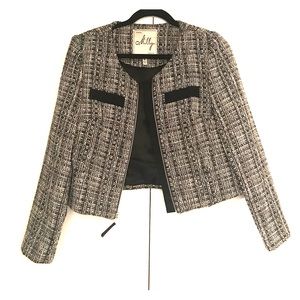 Milly Tweed-Style Blazer Jacket